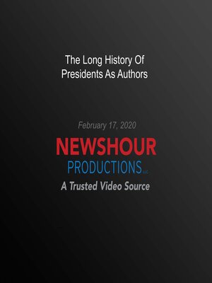cover image of The Long History of Presidents As Authors
